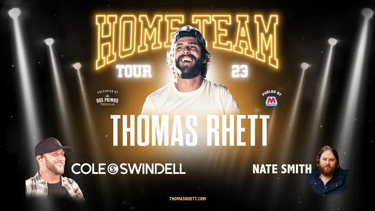Thomas Rhett, Cole Swindell & Nate Smith at Thompson Boling Arena
